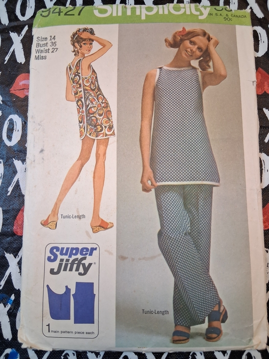 Simplicity Other - Simplicity Super Jiffy Tunic & Pants Pattern - Navy Polka Dot